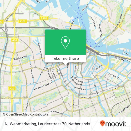 Nj-Webmarketing, Laurierstraat 70 kaart