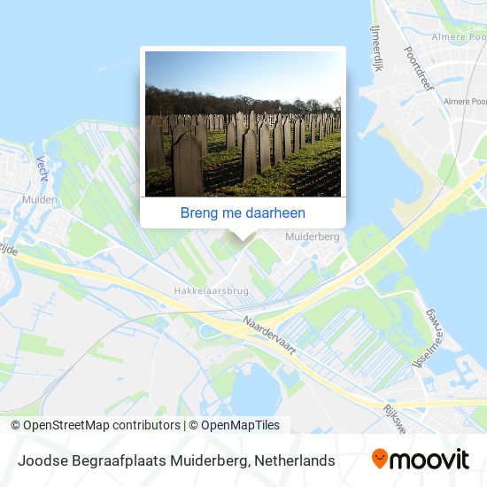 Joodse Begraafplaats Muiderberg kaart