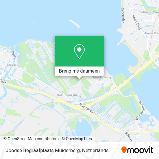 Joodse Begraafplaats Muiderberg kaart