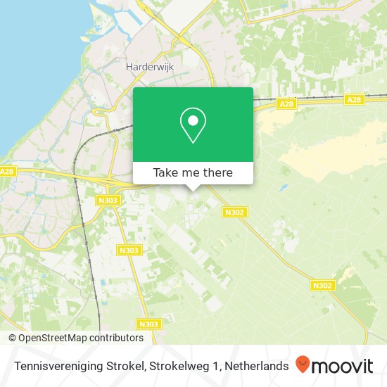 Tennisvereniging Strokel, Strokelweg 1 kaart