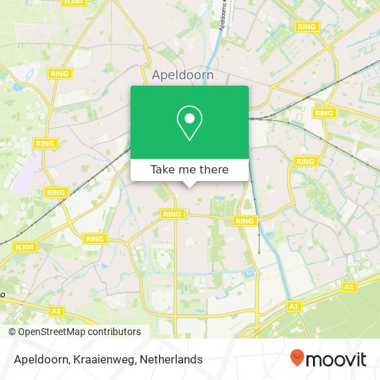 Apeldoorn, Kraaienweg kaart