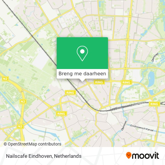 Nailscafe Eindhoven kaart