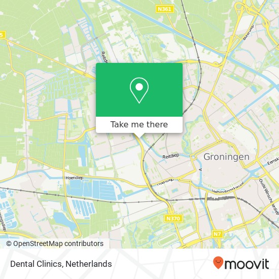 Dental Clinics, Friesestraatweg 175 kaart