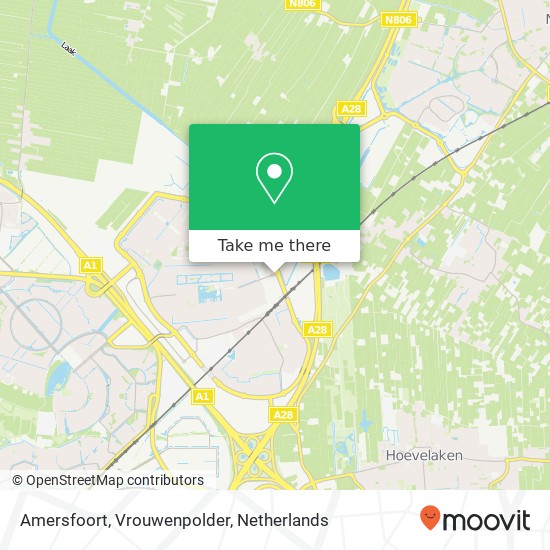 Amersfoort, Vrouwenpolder kaart