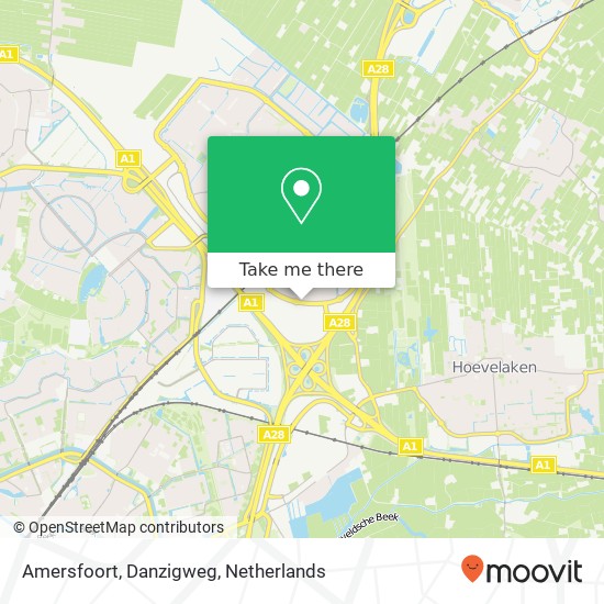 Amersfoort, Danzigweg kaart