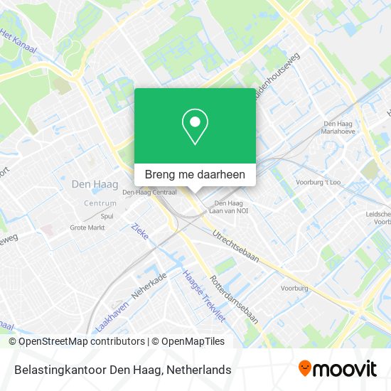 Belastingkantoor Den Haag kaart