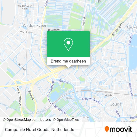 Campanile Hotel Gouda kaart