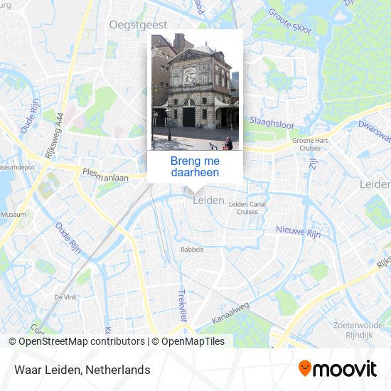 Waar Leiden kaart