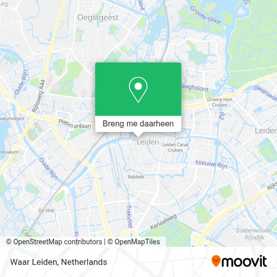 Waar Leiden kaart