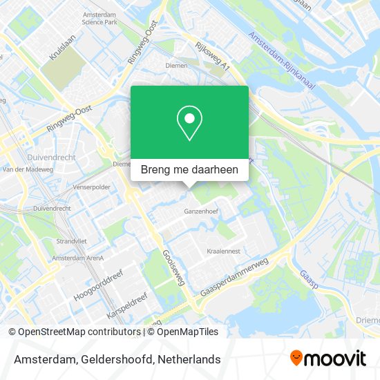 Amsterdam, Geldershoofd kaart