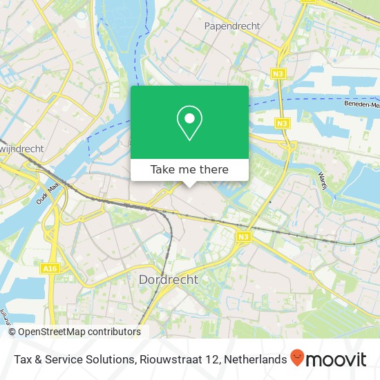 Tax & Service Solutions, Riouwstraat 12 kaart