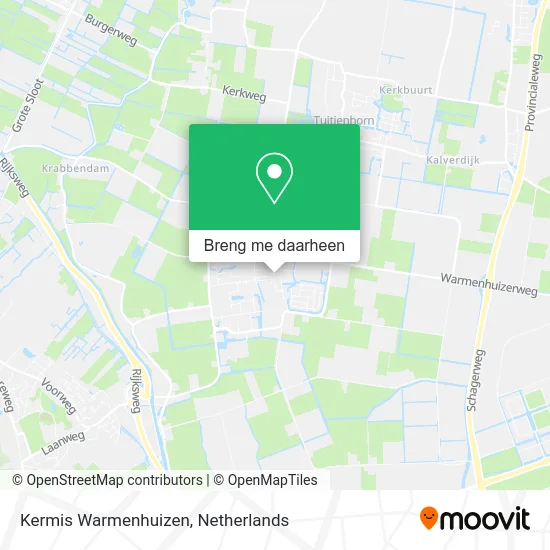 Kermis Warmenhuizen kaart