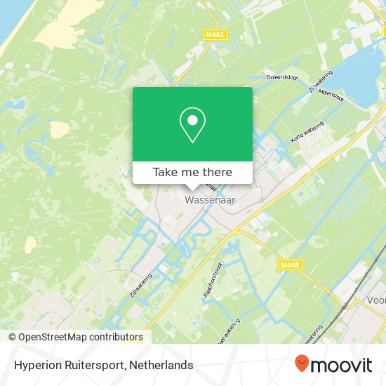 Hyperion Ruitersport, Johan de Wittstraat 25 kaart
