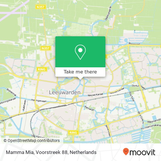 Mamma Mia, Voorstreek 88 kaart