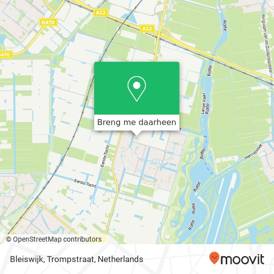 Bleiswijk, Trompstraat kaart