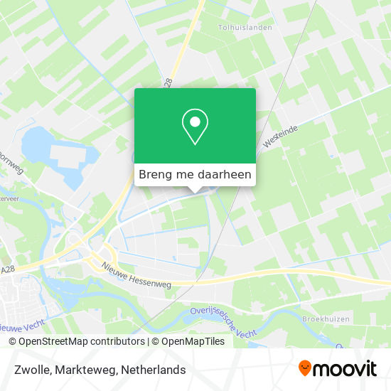 Zwolle, Markteweg kaart