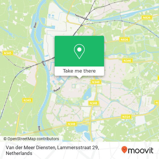 Van der Meer Diensten, Lammersstraat 29 kaart