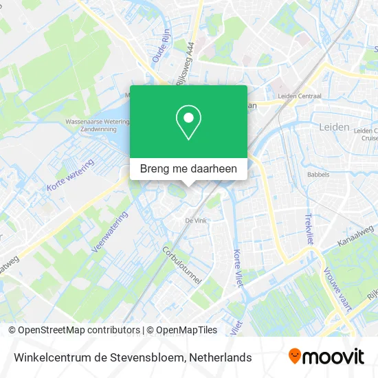 Winkelcentrum de Stevensbloem kaart