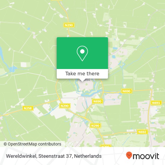 Wereldwinkel, Steenstraat 37 kaart