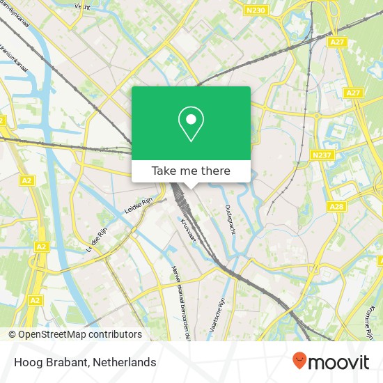 Hoog Brabant kaart