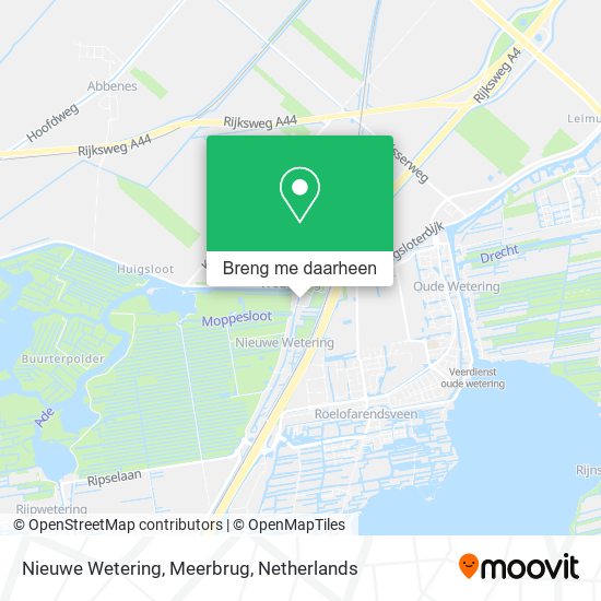 Nieuwe Wetering, Meerbrug kaart