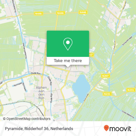 Pyramide, Ridderhof 36 kaart
