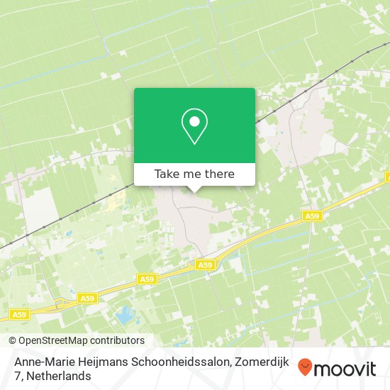 Anne-Marie Heijmans Schoonheidssalon, Zomerdijk 7 kaart