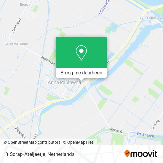 't Scrap-Ateljeetje kaart