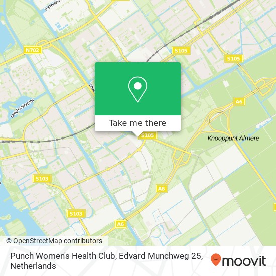 Punch Women's Health Club, Edvard Munchweg 25 kaart