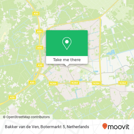 Bakker van de Ven, Botermarkt 5 kaart