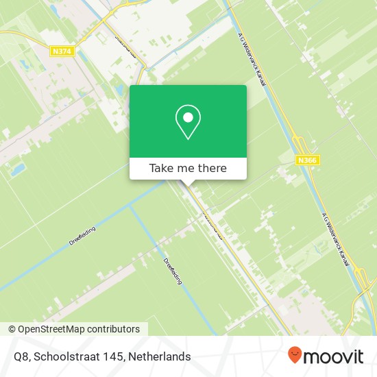 Q8, Schoolstraat 145 kaart