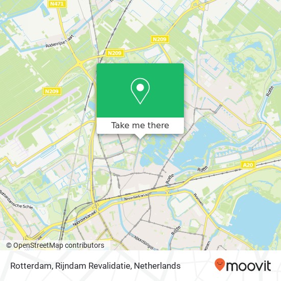 Rotterdam, Rijndam Revalidatie kaart