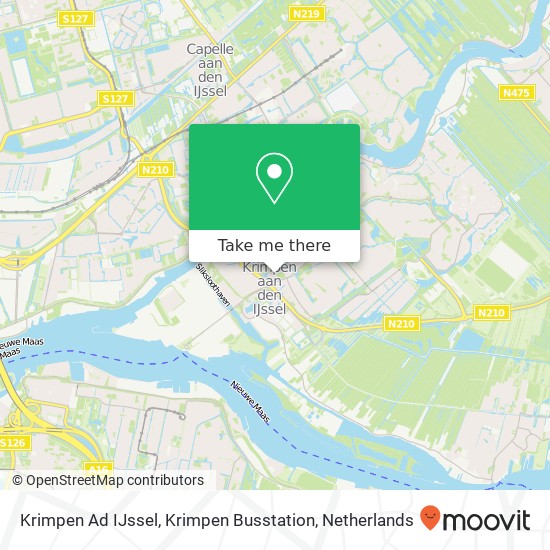 Krimpen Ad IJssel, Krimpen Busstation kaart