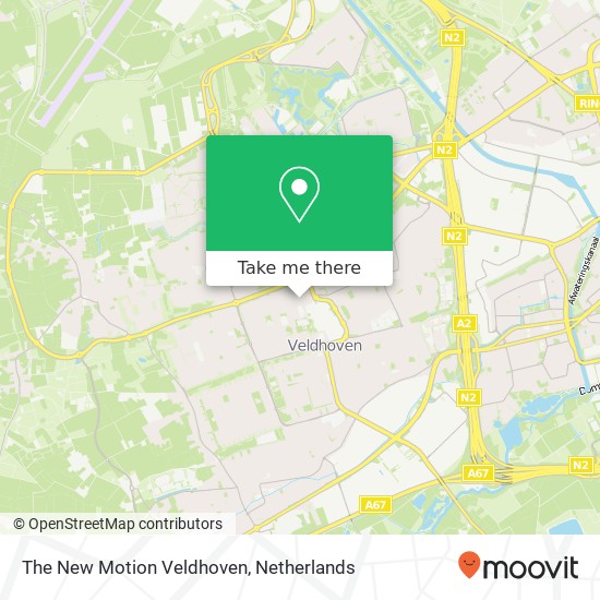 The New Motion Veldhoven kaart