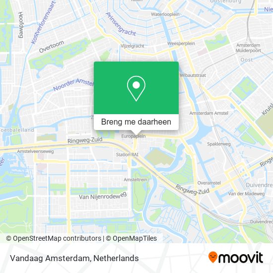Vandaag Amsterdam kaart