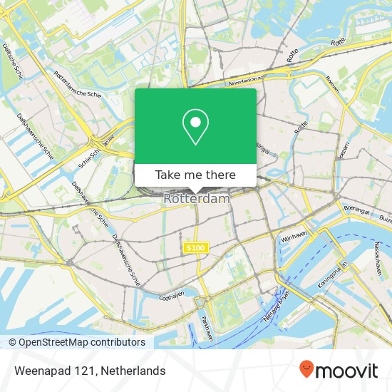 Weenapad 121, 3013 AS Rotterdam kaart