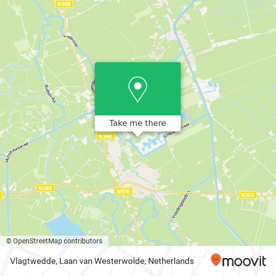 Vlagtwedde, Laan van Westerwolde kaart