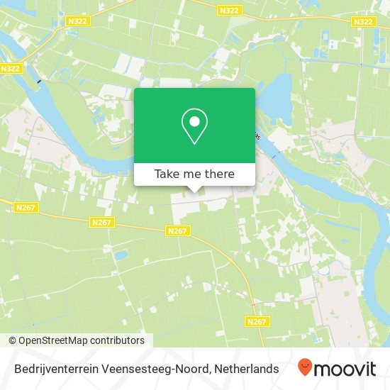 Bedrijventerrein Veensesteeg-Noord kaart