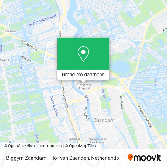 Biggym Zaandam - Hof van Zaenden kaart