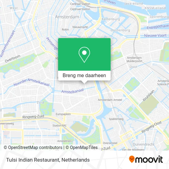 Tulsi Indian Restaurant kaart