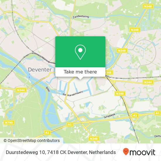 Duurstedeweg 10, 7418 CK Deventer kaart