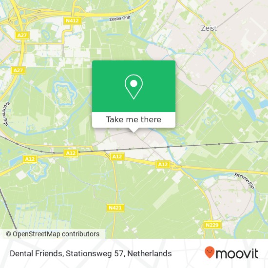 Dental Friends, Stationsweg 57 kaart