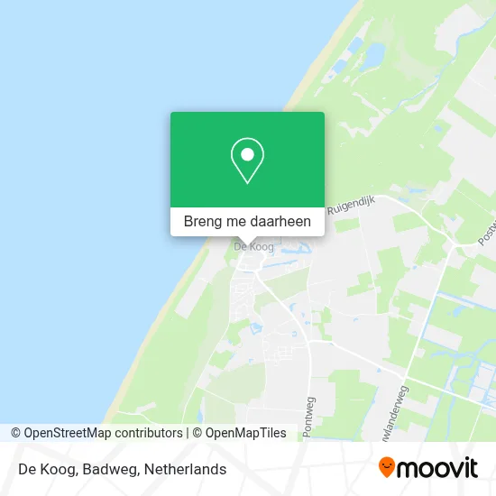 De Koog, Badweg kaart