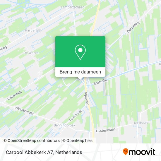 Carpool Abbekerk A7 kaart