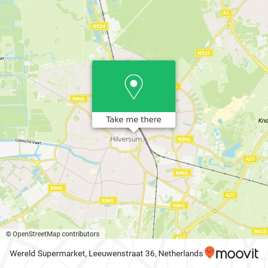 Wereld Supermarket, Leeuwenstraat 36 kaart