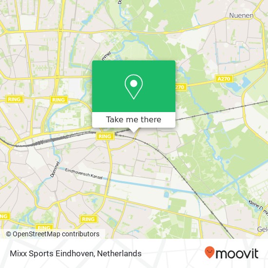 Mixx Sports Eindhoven, Accumulatorstraat 3 kaart