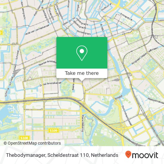 Thebodymanager, Scheldestraat 110 kaart