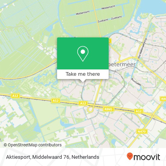 Aktiesport, Middelwaard 76 kaart