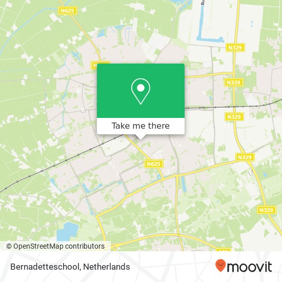 Bernadetteschool, Ruwaardstraat 15 kaart