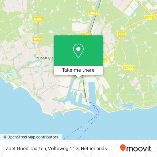 Zoet Goed Taarten, Voltaweg 11G kaart